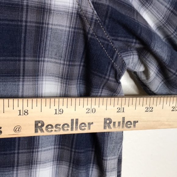 Lucky brand sportswear mens western snap button plaid long sleeve shirt size L - Picture 7 of 12